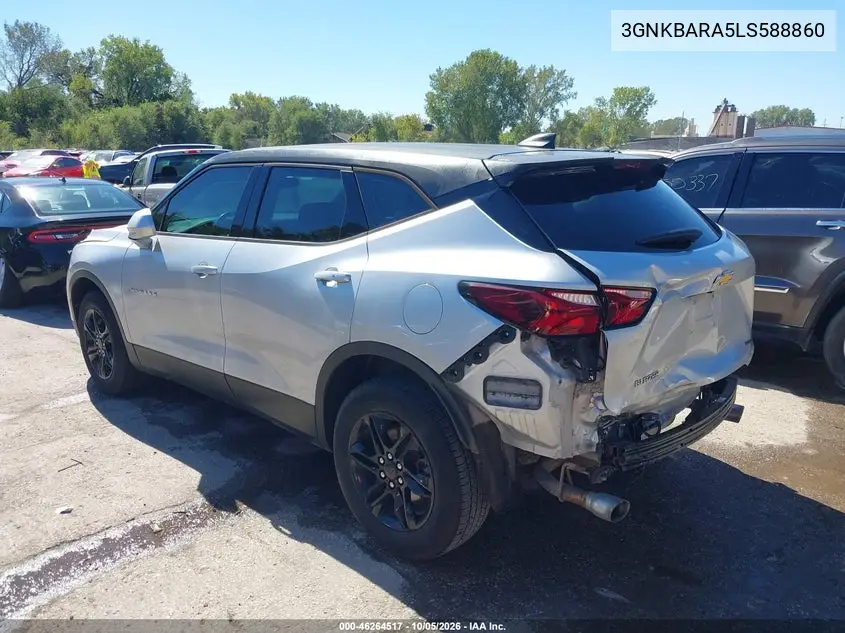 2020 CHEVROLET BLAZER VIN 3GNKBARA5LS588860 — фото 3
