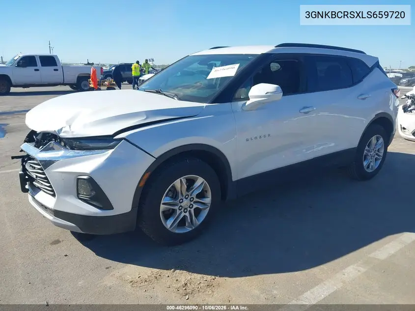 2020 CHEVROLET BLAZER VIN 3GNKBCRSXLS659720 — фото 2