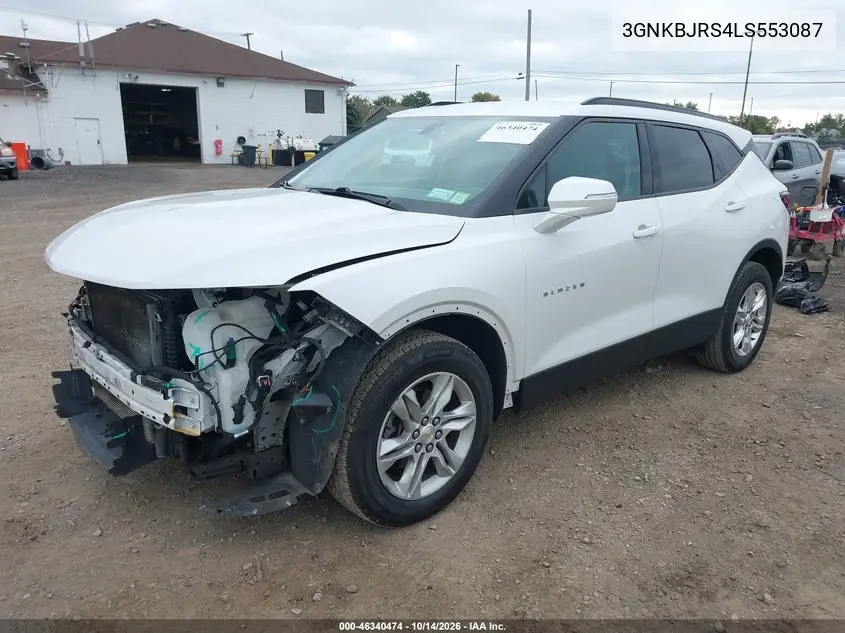2020 CHEVROLET BLAZER VIN 3GNKBJRS4LS553087 — фото 2