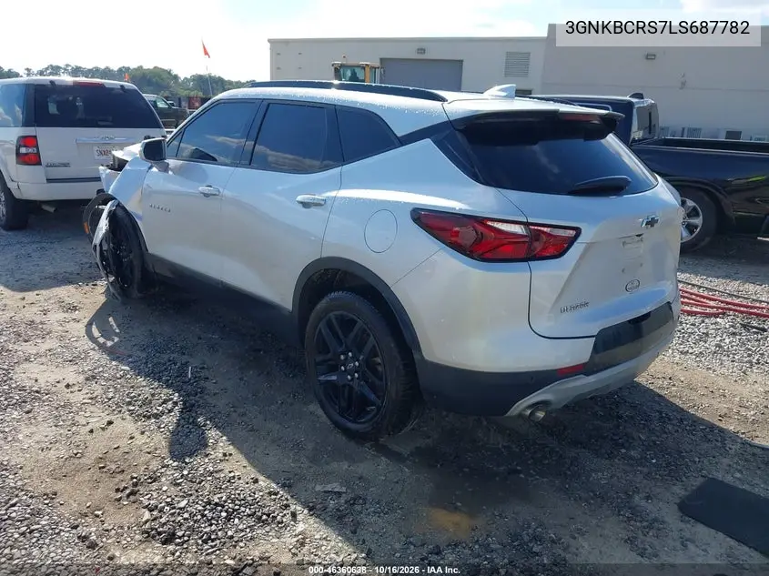 2020 CHEVROLET BLAZER VIN 3GNKBCRS7LS687782 — фото 3