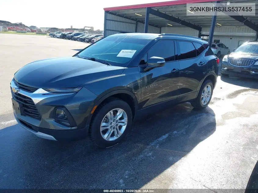 2020 CHEVROLET BLAZER VIN 3GNKBHRS3LS537455 — фото 2