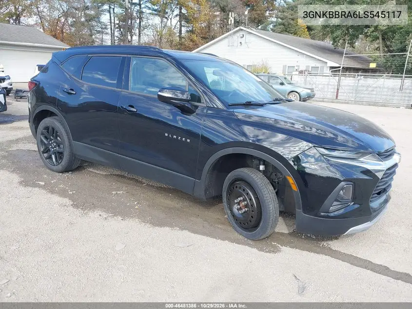 CHEVROLET BLAZER 2020, VIN 3GNKBBRA6LS545117
