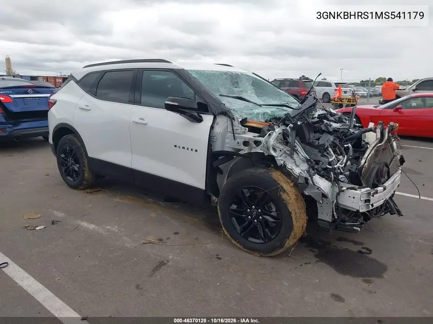 CHEVROLET BLAZER 2021, VIN 3GNKBHRS1MS541179
