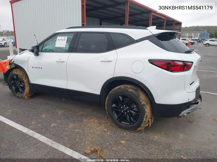 2021 CHEVROLET BLAZER VIN 3GNKBHRS1MS541179 — фото 3