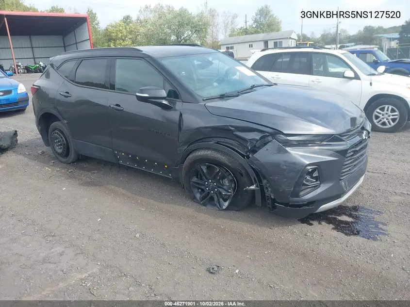 CHEVROLET BLAZER 2022, VIN 3GNKBHRS5NS127520