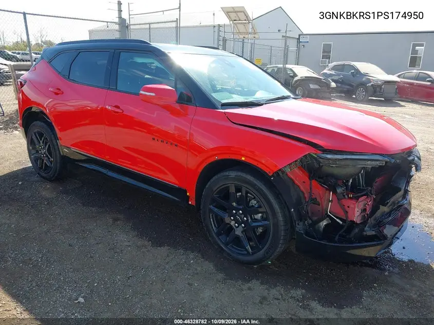 CHEVROLET BLAZER 2023, VIN 3GNKBKRS1PS174950