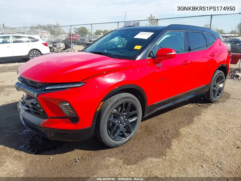 2023 CHEVROLET BLAZER VIN 3GNKBKRS1PS174950 — фото 2