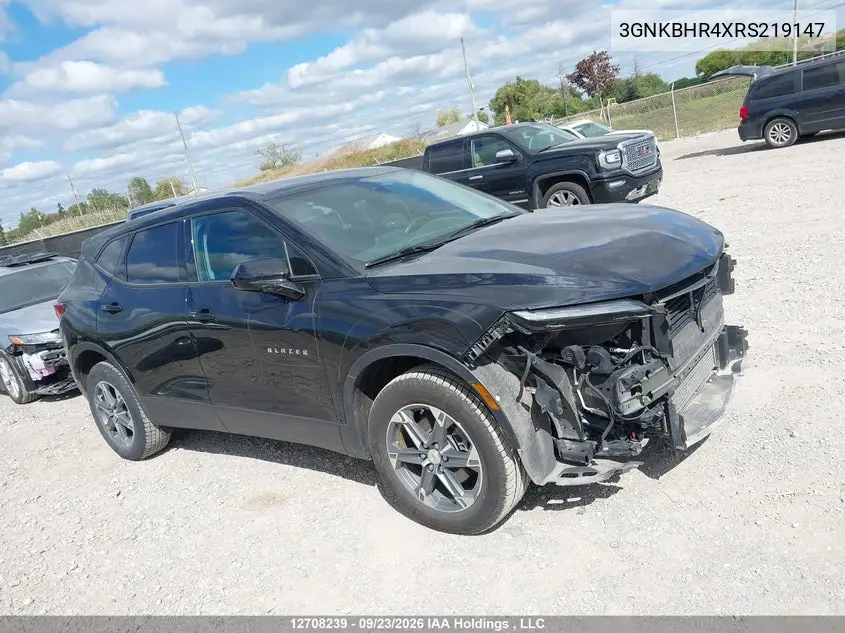 CHEVROLET BLAZER 2024, VIN 3GNKBHR4XRS219147