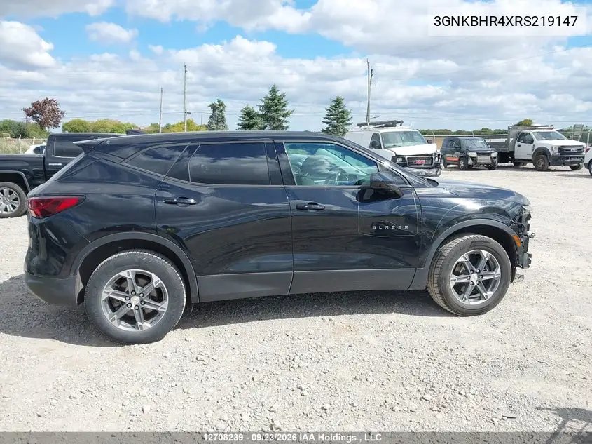 2024 CHEVROLET BLAZER VIN 3GNKBHR4XRS219147 — фото 14