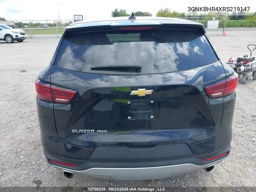 2024 CHEVROLET BLAZER VIN 3GNKBHR4XRS219147 — фото 17