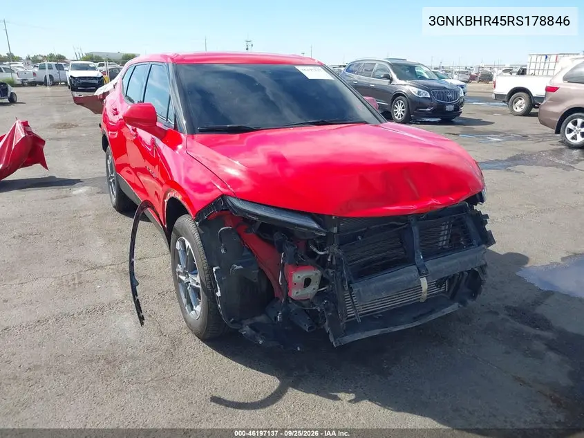 CHEVROLET BLAZER 2024, VIN 3GNKBHR45RS178846