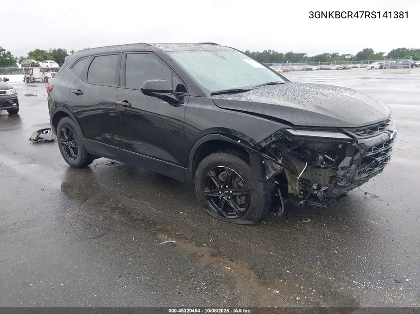 CHEVROLET BLAZER 2024, VIN 3GNKBCR47RS141381