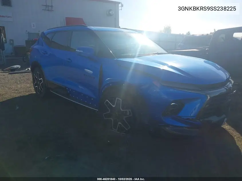 CHEVROLET BLAZER 2025, VIN 3GNKBKRS9SS238225