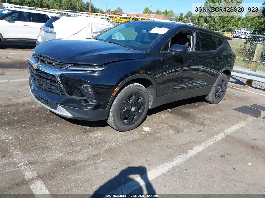 2025 CHEVROLET BLAZER VIN 3GNKBCR42SS201928 — фото 2