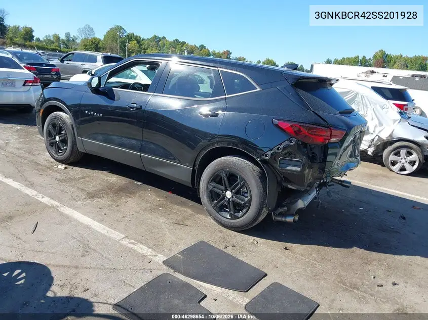 2025 CHEVROLET BLAZER VIN 3GNKBCR42SS201928 — фото 3