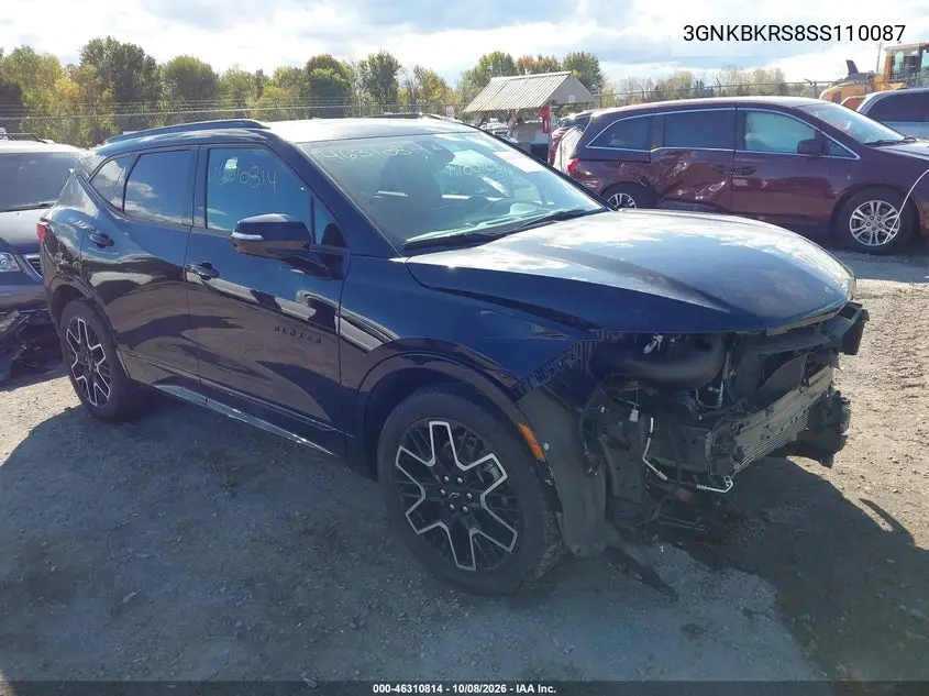 CHEVROLET BLAZER 2025, VIN 3GNKBKRS8SS110087