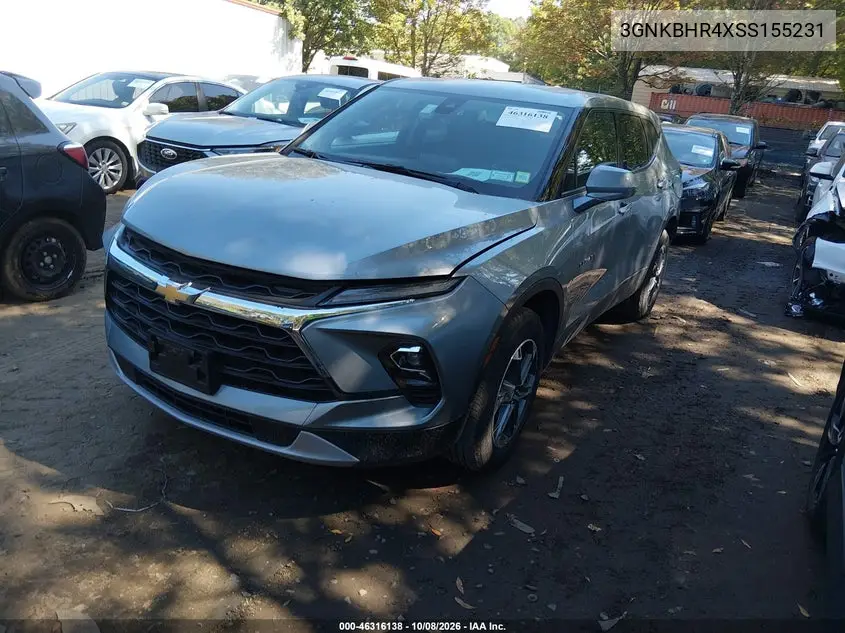 2025 CHEVROLET BLAZER VIN 3GNKBHR4XSS155231 — фото 2