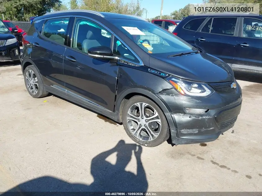 CHEVROLET BOLT 2020, VIN 1G1FZ6S0XL4120801