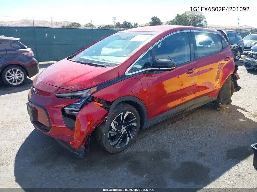 2023 CHEVROLET BOLT VIN 1G1FX6S02P4201092 — фото 2