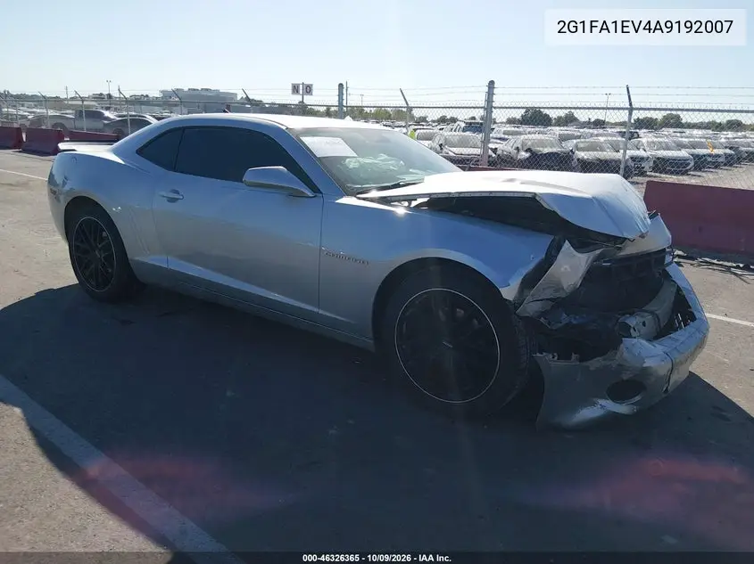CHEVROLET CAMARO 2010, VIN 2G1FA1EV4A9192007