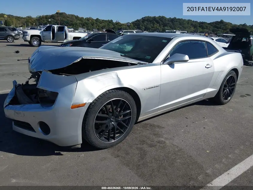 2010 CHEVROLET CAMARO VIN 2G1FA1EV4A9192007 — фото 2