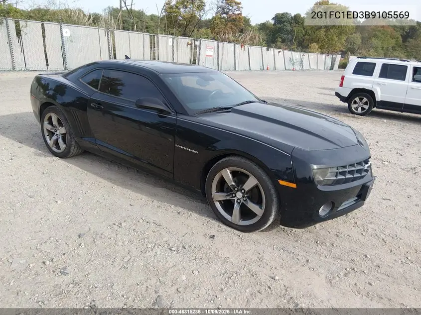 CHEVROLET CAMARO 2011, VIN 2G1FC1ED3B9105569