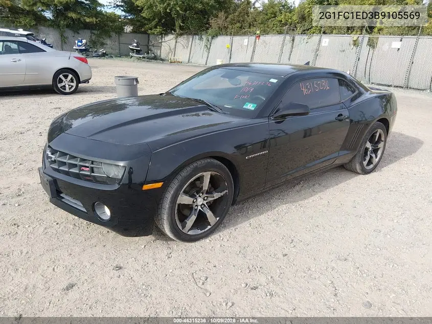 2011 CHEVROLET CAMARO VIN 2G1FC1ED3B9105569 — фото 2