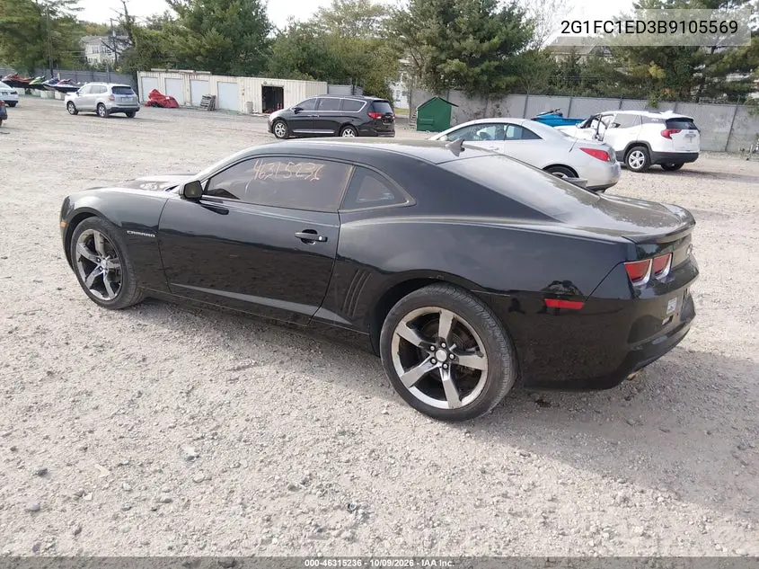 2011 CHEVROLET CAMARO VIN 2G1FC1ED3B9105569 — фото 3