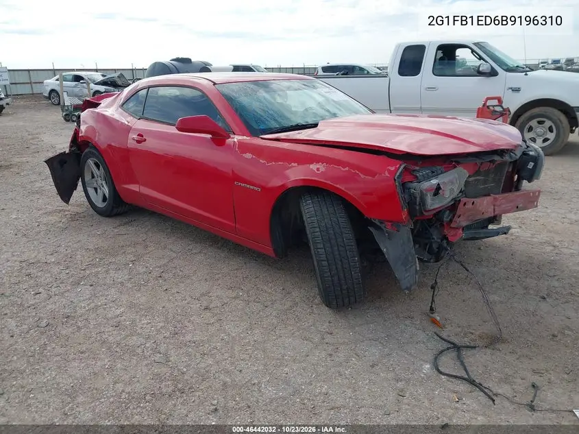 CHEVROLET CAMARO 2011, VIN 2G1FB1ED6B9196310