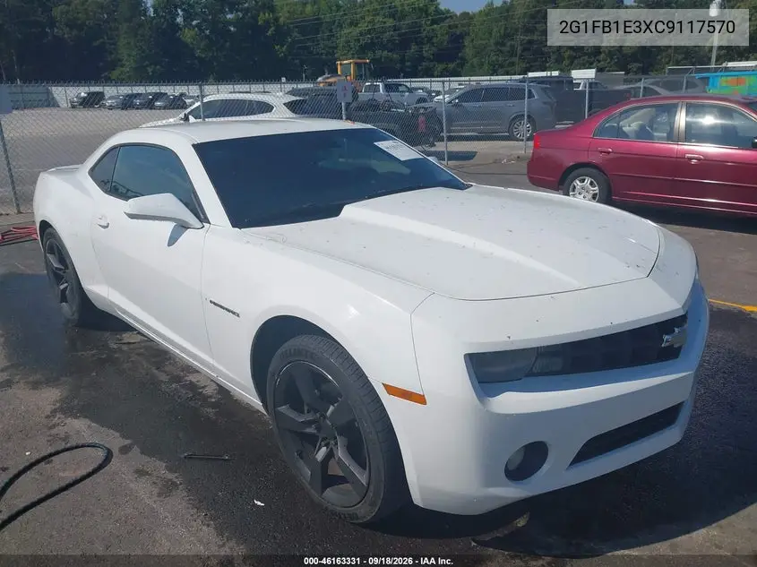 CHEVROLET CAMARO 2012, VIN 2G1FB1E3XC9117570