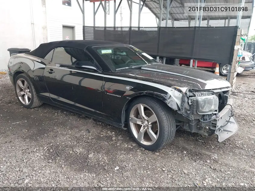 CHEVROLET CAMARO 2012, VIN 2G1FB3D31C9101898