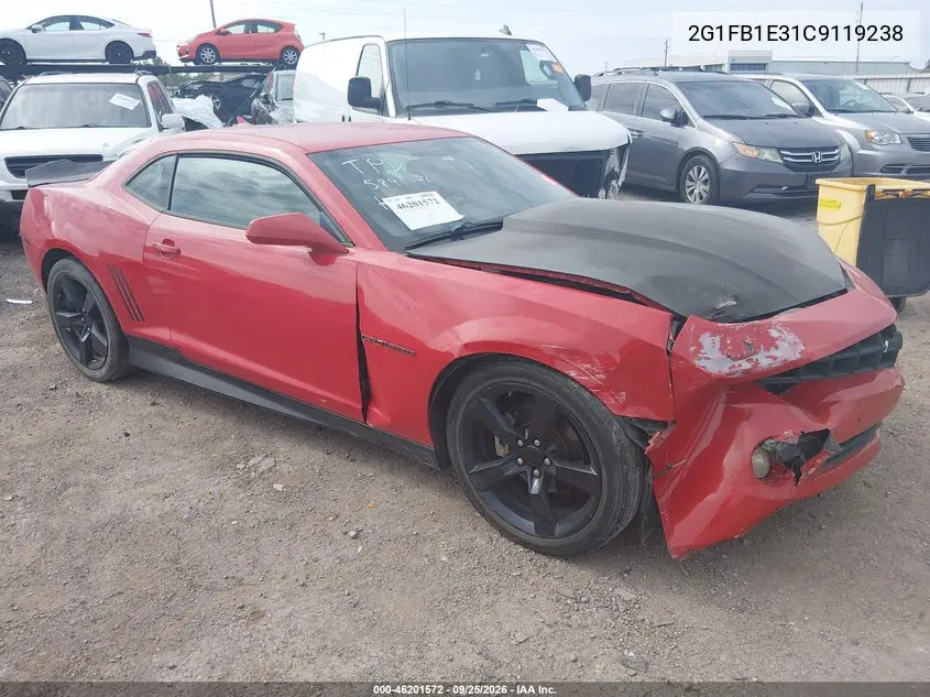 CHEVROLET CAMARO 2012, VIN 2G1FB1E31C9119238