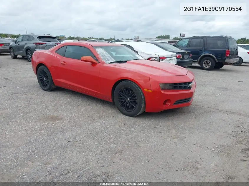 CHEVROLET CAMARO 2012, VIN 2G1FA1E39C9170554