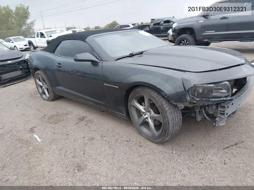 CHEVROLET CAMARO 2014, VIN 2G1FB3D30E9312321