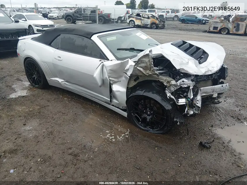CHEVROLET CAMARO 2014, VIN 2G1FK3DJ2E9185649