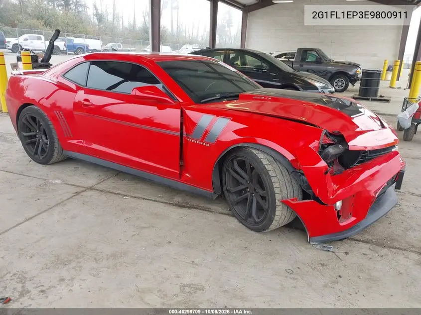 CHEVROLET CAMARO 2014, VIN 2G1FL1EP3E9800911