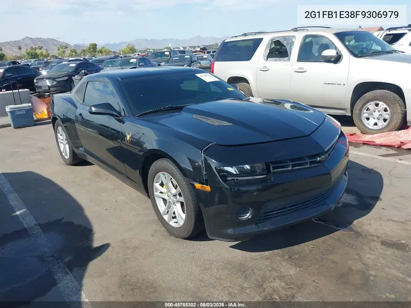 CHEVROLET CAMARO 2015, VIN 2G1FB1E38F9306979