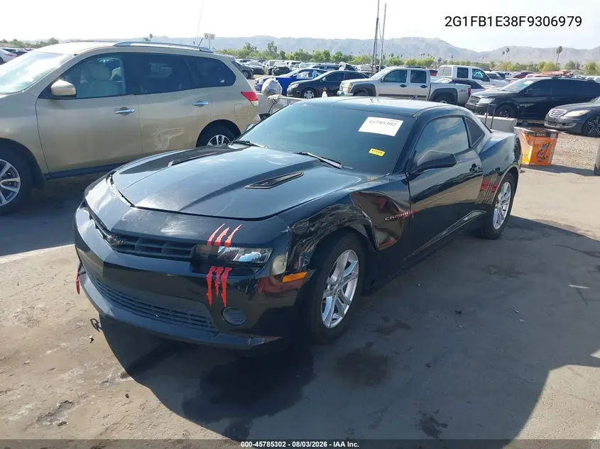 2015 CHEVROLET CAMARO VIN 2G1FB1E38F9306979 — фото 2