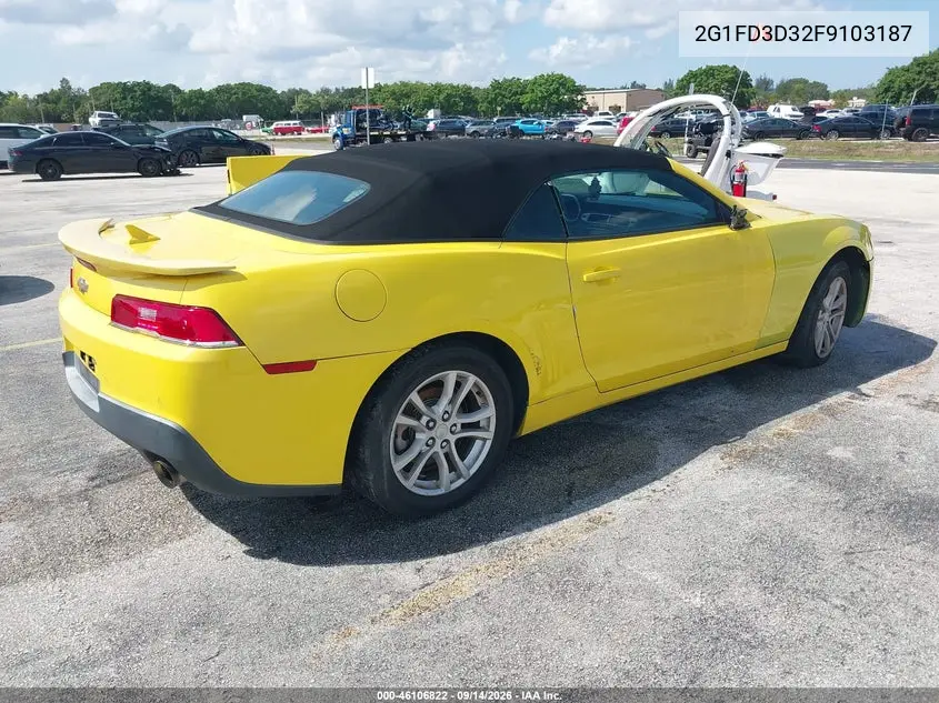 2015 CHEVROLET CAMARO VIN 2G1FD3D32F9103187 — фото 4
