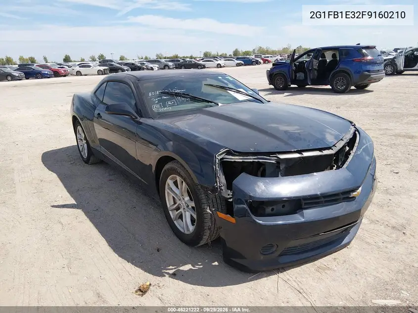 CHEVROLET CAMARO 2015, VIN 2G1FB1E32F9160210