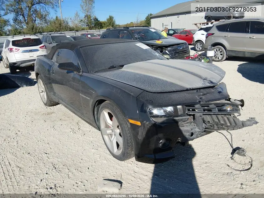 CHEVROLET CAMARO 2015, VIN 2G1FD3D30F9278053