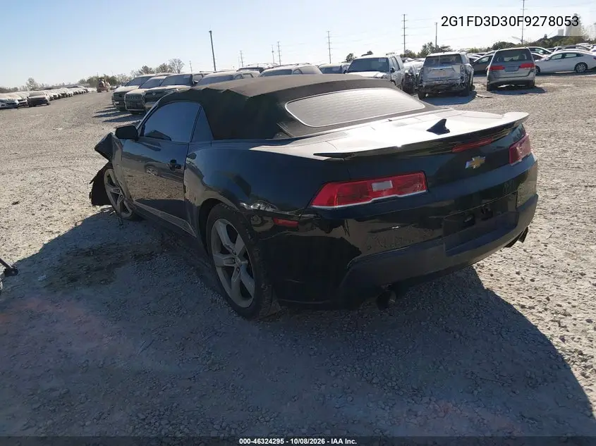 2015 CHEVROLET CAMARO VIN 2G1FD3D30F9278053 — фото 3