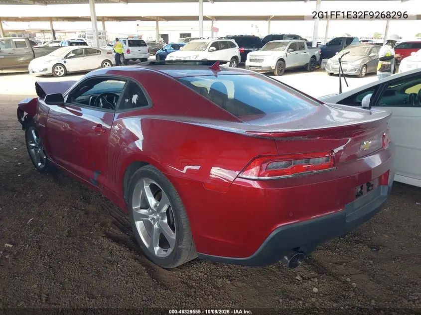 2015 CHEVROLET CAMARO VIN 2G1FF1E32F9268296 — фото 3