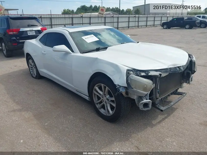 CHEVROLET CAMARO 2015, VIN 2G1FD1E3XF9245516