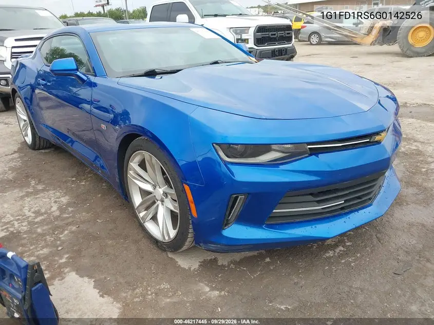 CHEVROLET CAMARO 2016, VIN 1G1FD1RS6G0142526