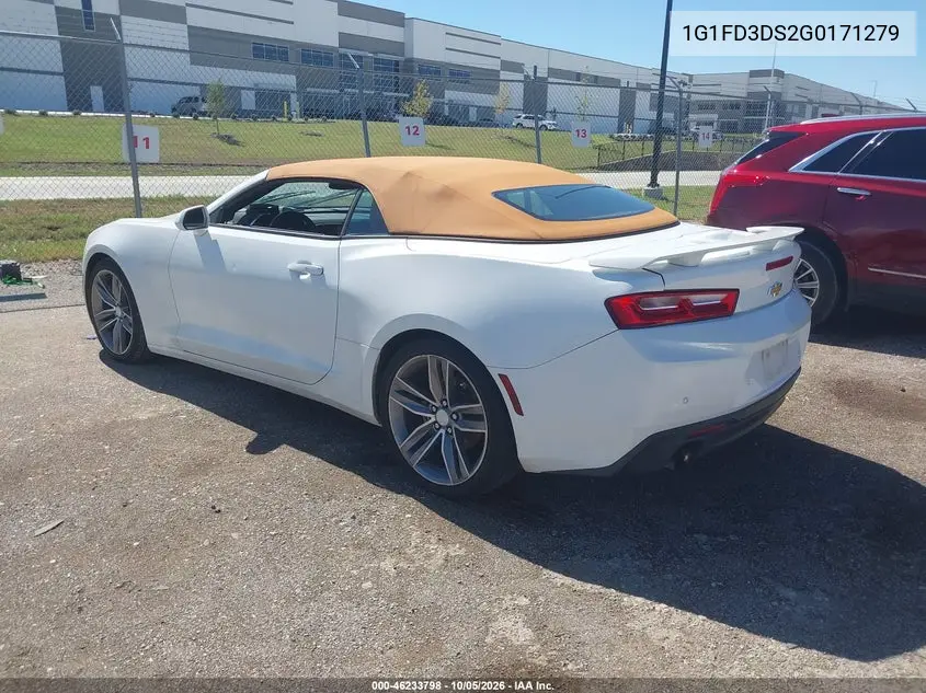 2016 CHEVROLET CAMARO VIN 1G1FD3DS2G0171279 — фото 3