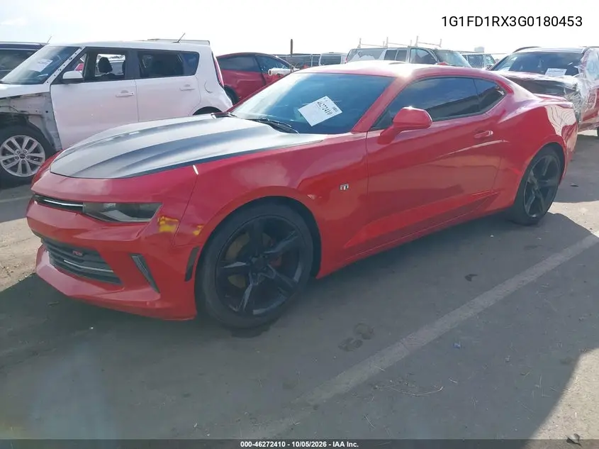2016 CHEVROLET CAMARO VIN 1G1FD1RX3G0180453 — фото 2