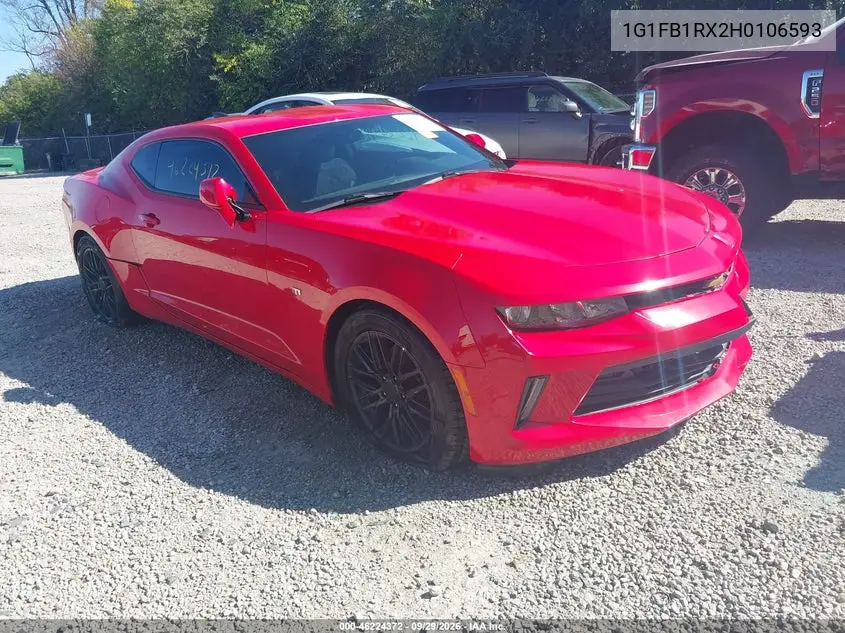 CHEVROLET CAMARO 2017, VIN 1G1FB1RX2H0106593
