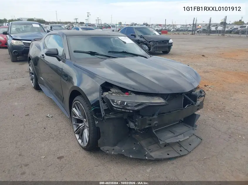 CHEVROLET CAMARO 2020, VIN 1G1FB1RXXL0101912