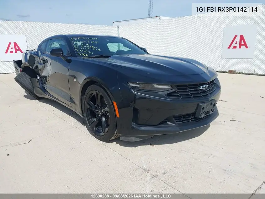 CHEVROLET CAMARO 2023, VIN 1G1FB1RX3P0142114